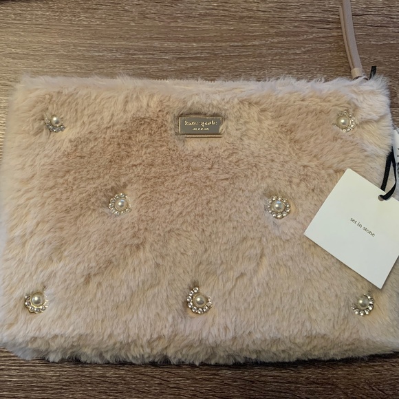 kate spade Handbags - Kate Spade Blush Fur Clutch kate spade Handbags - Kate Spade Blush Fur Clutch